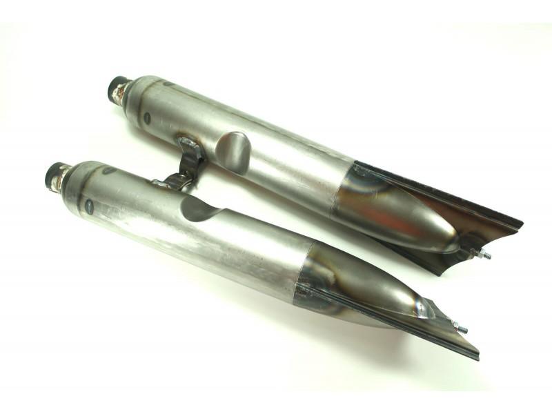 Auspufftöpfe, Auspufftopf (L+R) IZH 49, IZ 49 Motorrad – Bild 2