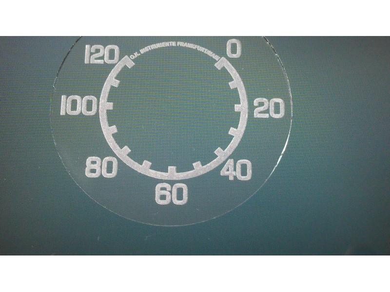 Zifferblatt aus Glas für Tachometer ISGUS für DKW350 NZ Wehrmacht Version – Bild 4