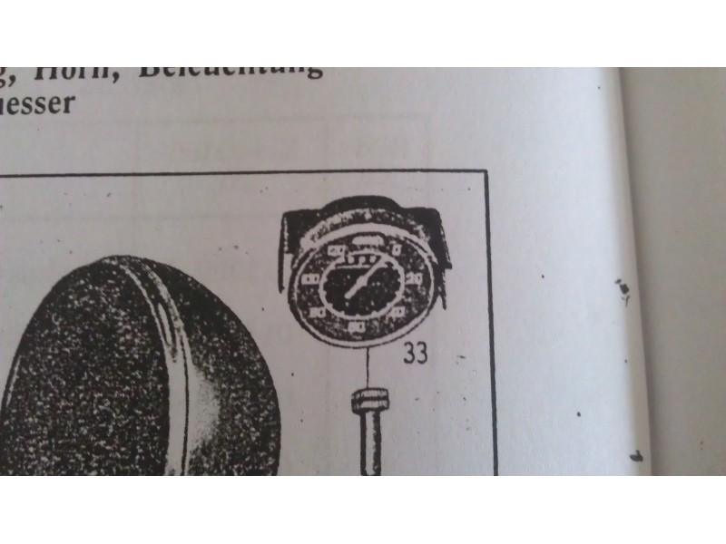 Zifferblatt aus Glas für Tachometer ISGUS für DKW350 NZ Wehrmacht Version – Bild 8