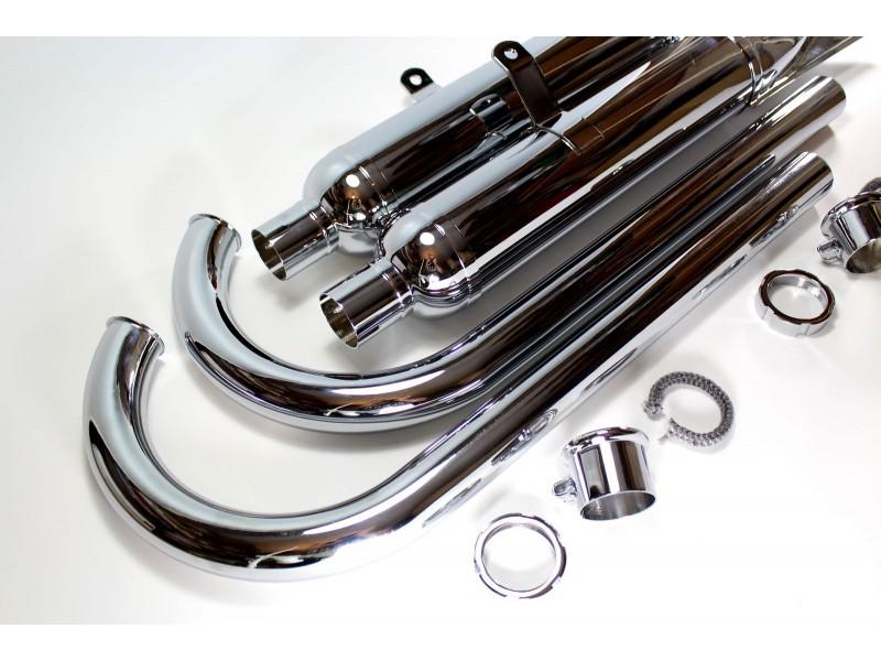 Auspuffanlage für DKW 350 SB Motorrad verchromt (Set) – Bild 3