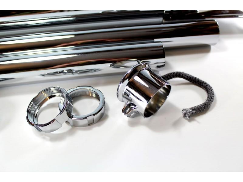 Auspuffanlage für DKW 350 SB Motorrad verchromt (Set) – Bild 4