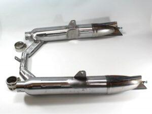 Auspufftöpfe Satz mit Klemmschelle für DKW 500 NZ Motorräder (EU)