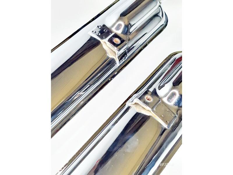 Auspufftöpfe Zündapp KS601 verchromt L+R – Bild 5
