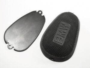 Kniekissen BMW R35 links mit Unterlegblech – Nachbau
