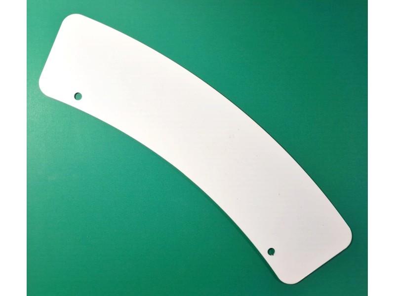 Vorderes Nummernschild weiß für BMW NSU Zündapp DKW, Stahlblech 292 × 70 mm mit 2 Löchern