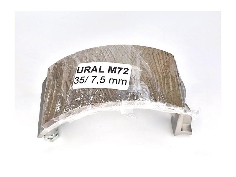 Bremsbacken Satz für Ural M72, genietete Beläge – Bild 3