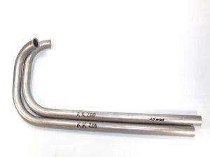 Auspuffkrümmer - Krümmer für ZÜNDAPP KK200 Motorräder, (1Paar), roh