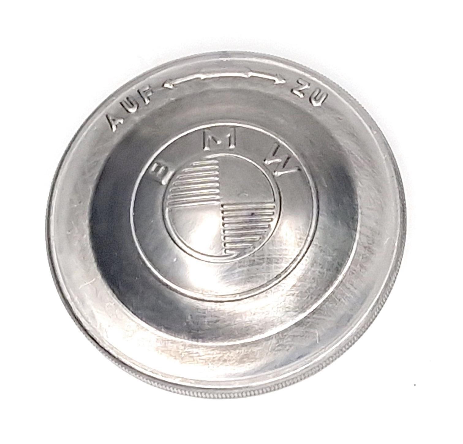Tankdeckel - Tankverschluss für BMW R71, R51, M72 Motorräder, HOCH, AUF >< ZU, mit Lüftung m. Dichtung, o. Loch, roh