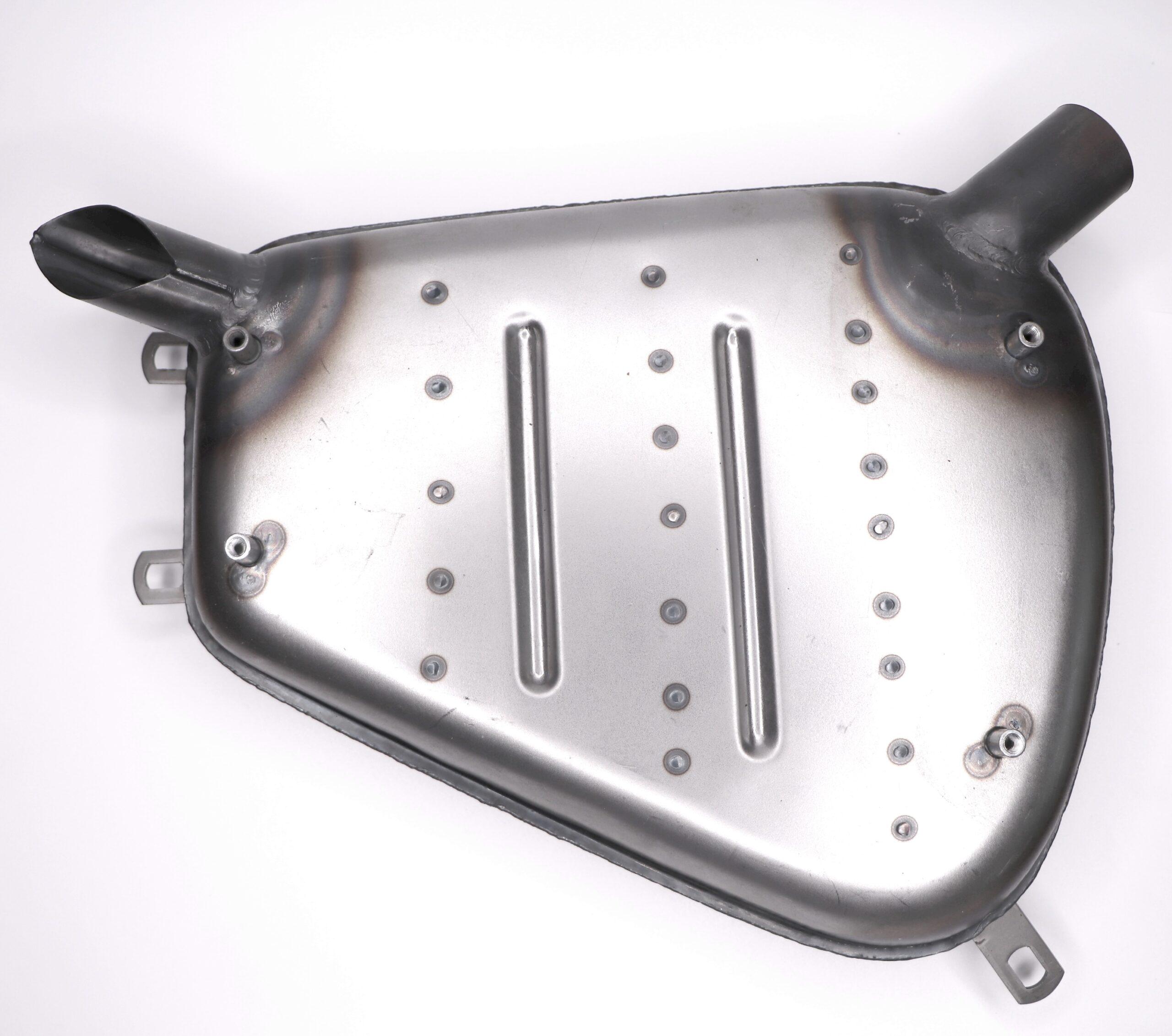 Auspufftopf passend für ZÜNDAPP KS750 Motorräder Wehrmachtsgespann, ohne Warmschutzgitter