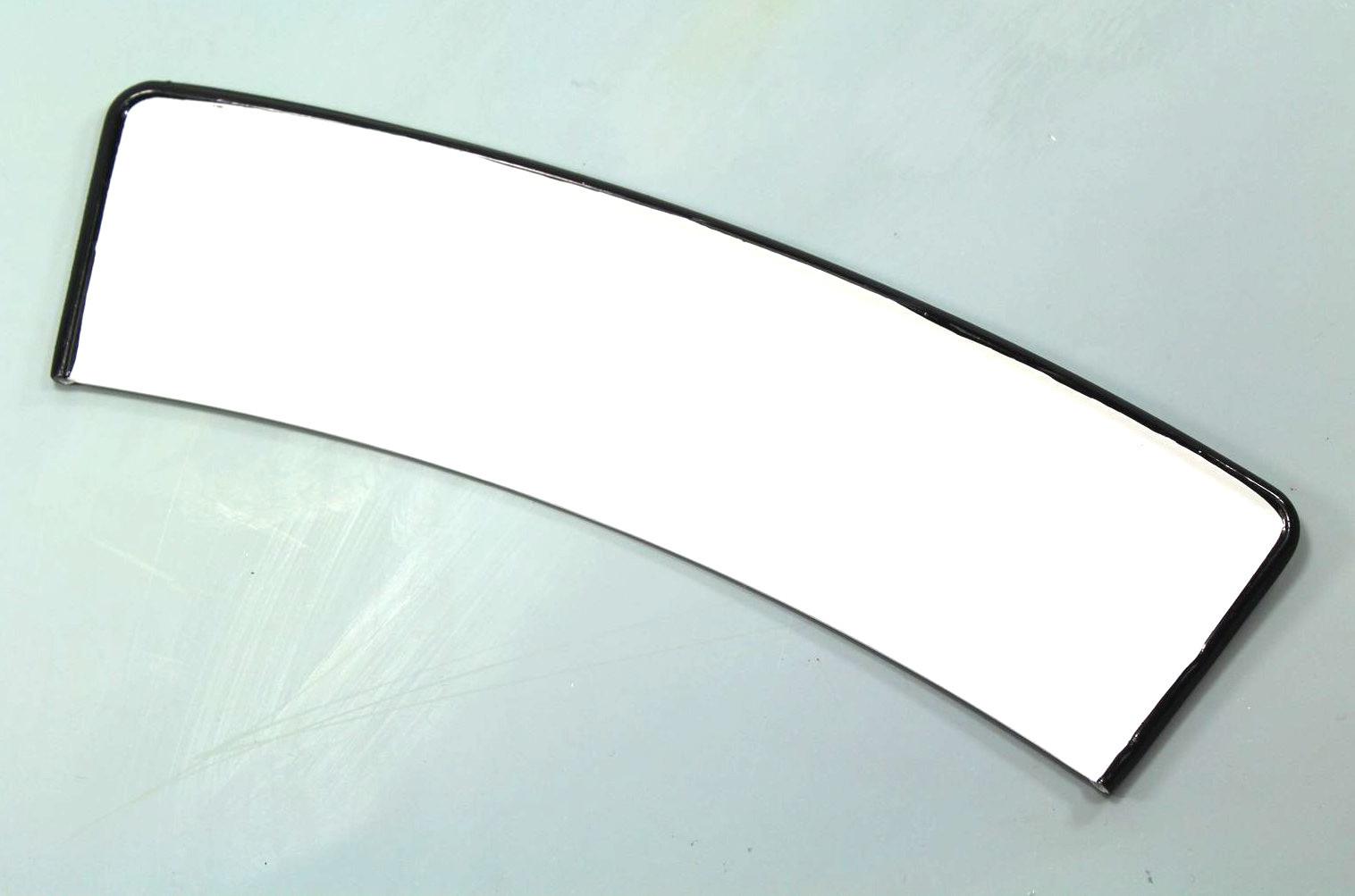 Nummernschild vorne BMW NSU M72 Zündapp DKW, weiß pulverbeschichtet mit schwarzem bemaltem Rand S-W 5