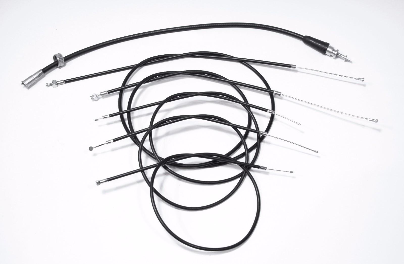 Bowdenzugsatz + Tachowelle mit Gummi DKW 250, 350 NZ komplett 6-teilig, Replik – Bild 5