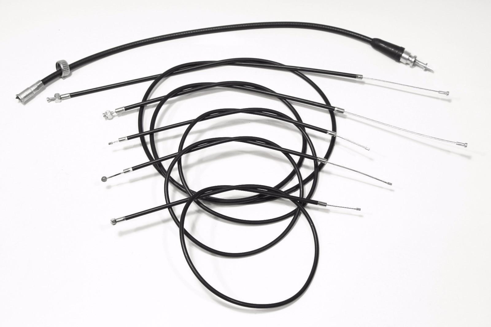 Bowdenzugsatz + Tachowelle mit Gummi DKW 250, 350 NZ komplett 6-teilig, Replik – Bild 6