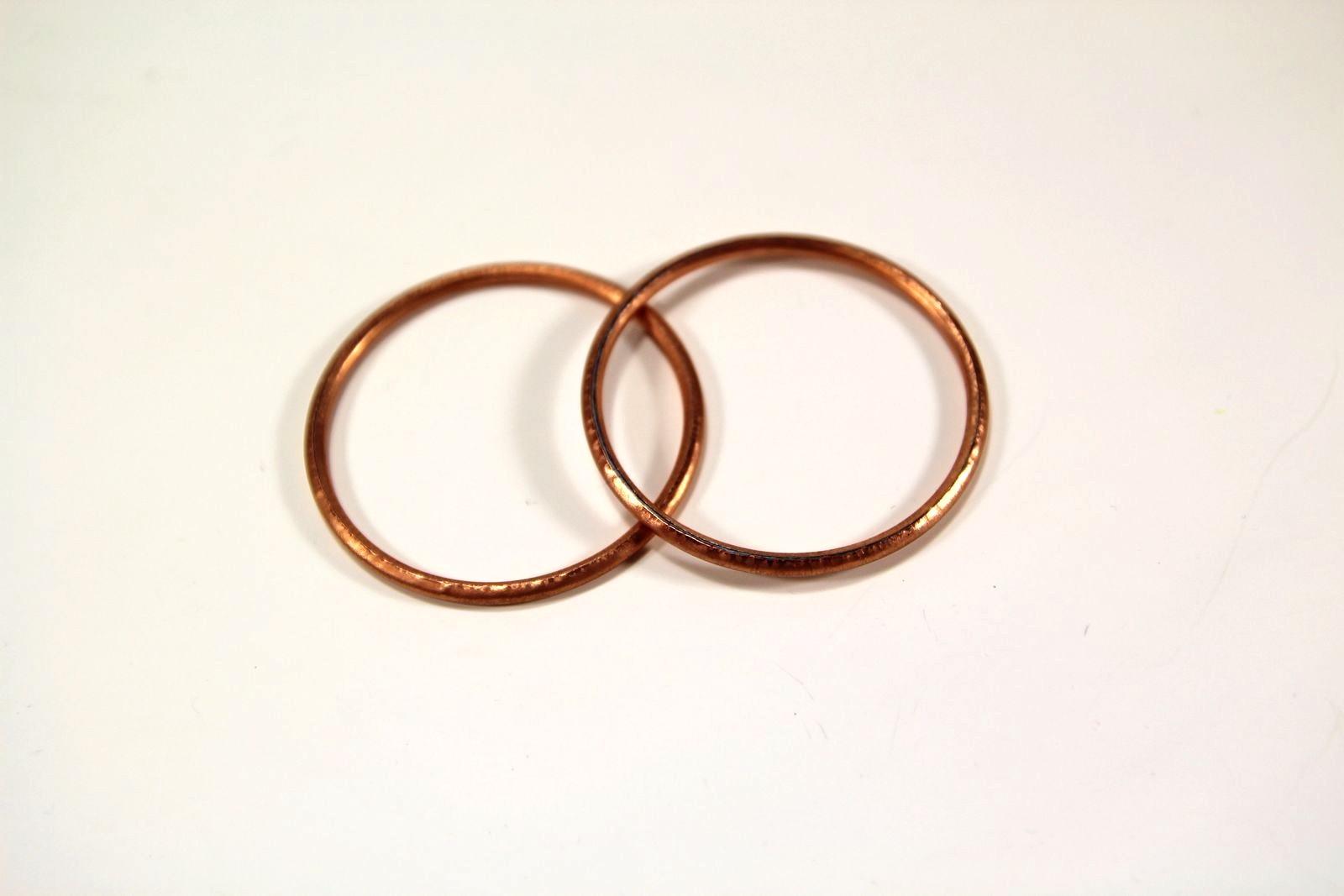 Krümmer Dichtung Kupfer, Kupferring DKW SB TR TL NZ KS BLOCK KM 40mm, 2 Stück – Bild 2