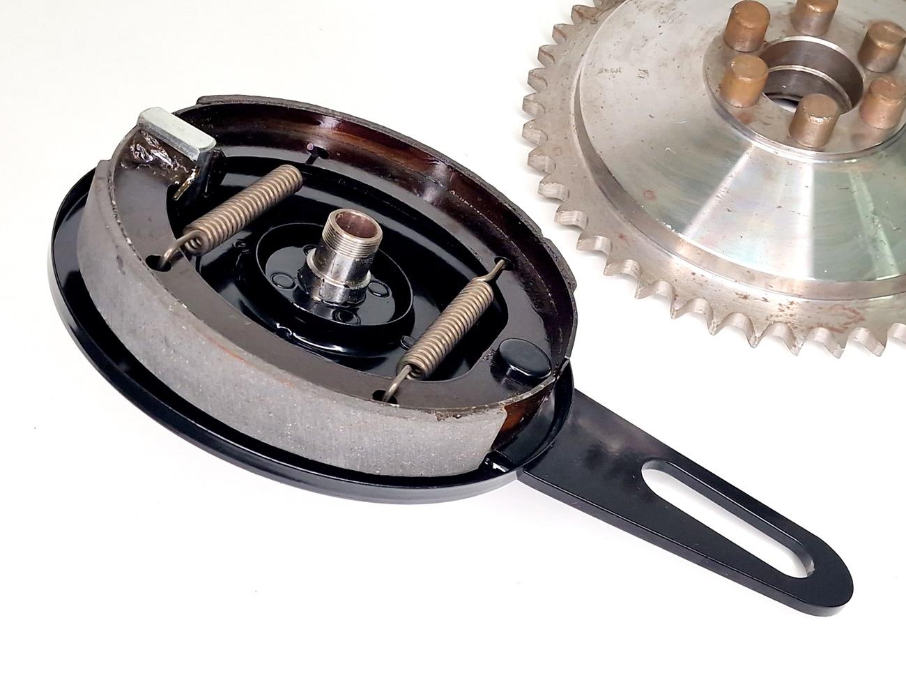 Bremstrommel & Bremsankerplatte für DKW 500 SB bis 1936, komplett – Bild 5